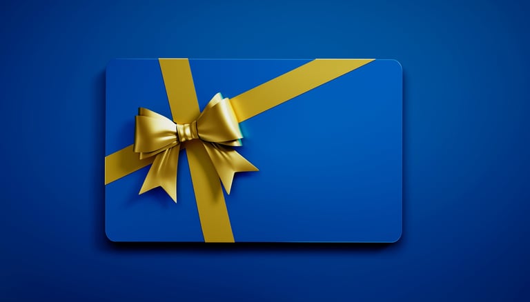 VIP Club Card with golden ribbon